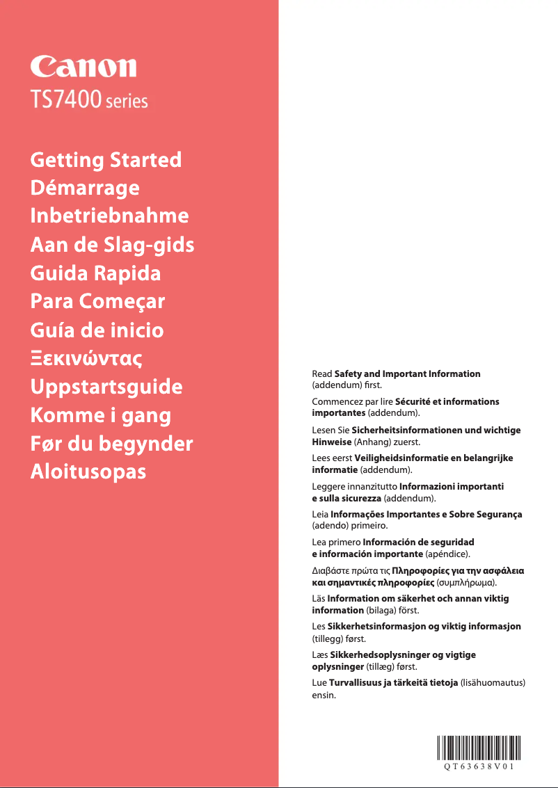 Página 1 del manual Manual de usuario Canon PIXMA TS7451