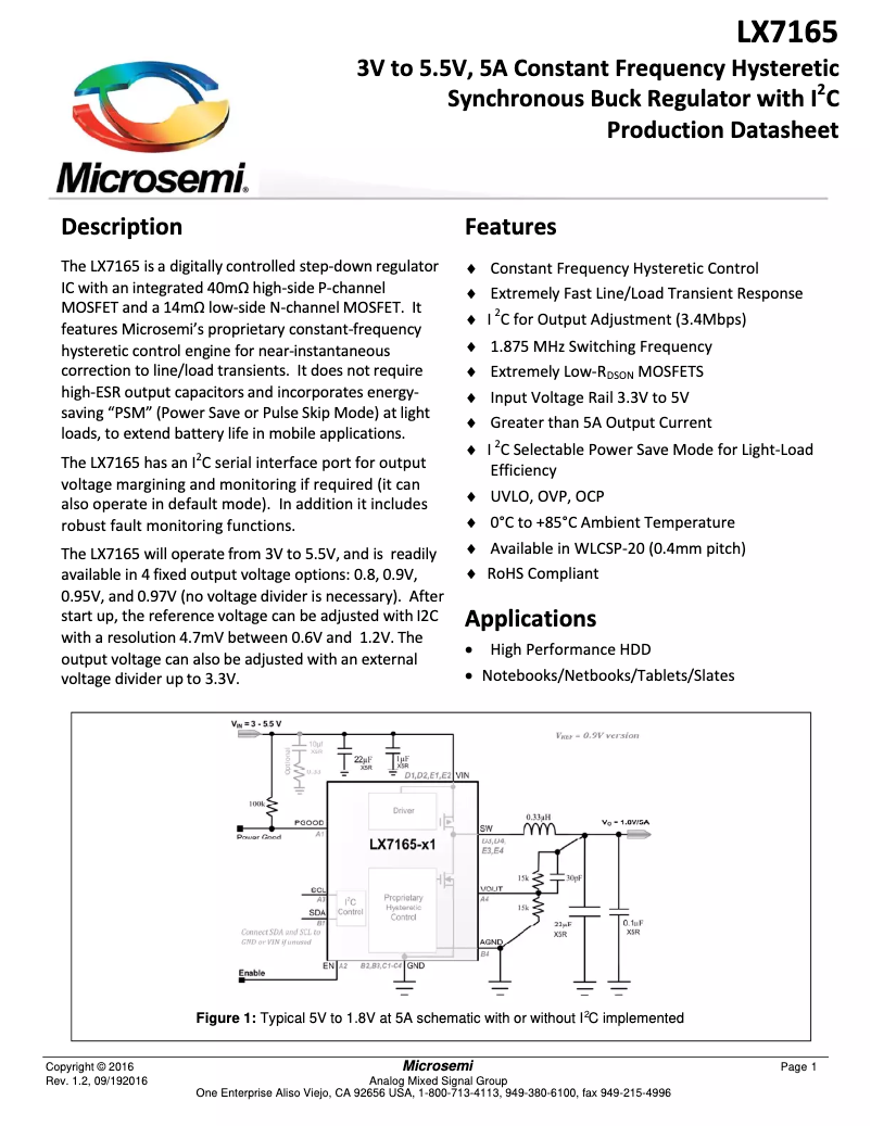 Imagen de la primera página del manual del dispositivo LX7165