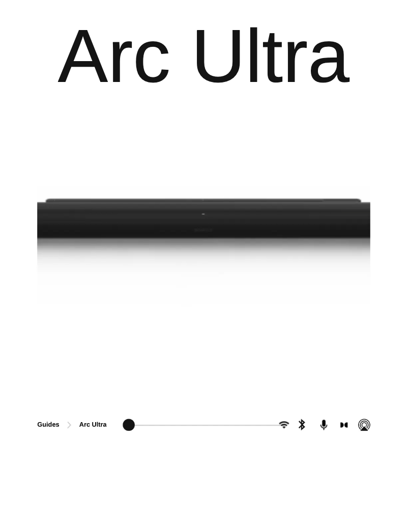 Página nº 1 - Manual de usuario Sonos Arc Ultra