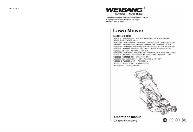 Imagen de la primera página del manual del dispositivo WB536SKL