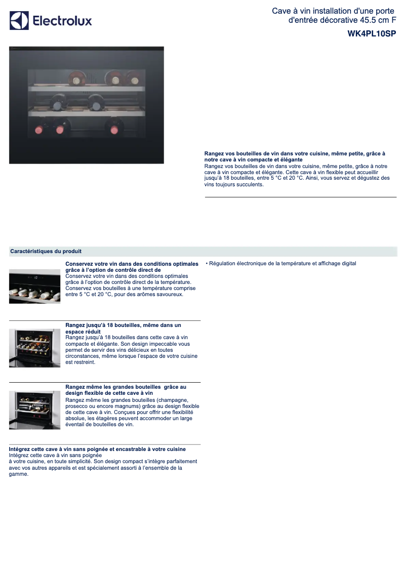 Imagen de la primera página del manual del dispositivo WK4PL10SP