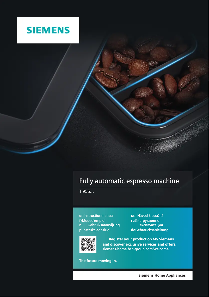 Página nº 1 - Manual de usuario Siemens EQ.9 Plus s500 TI955209RW