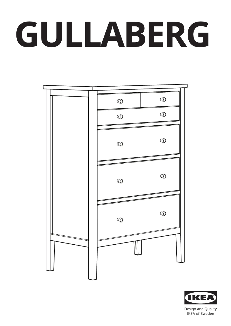 Página 1 del manual Manual de usuario Ikea GULLABERG 605.617.76