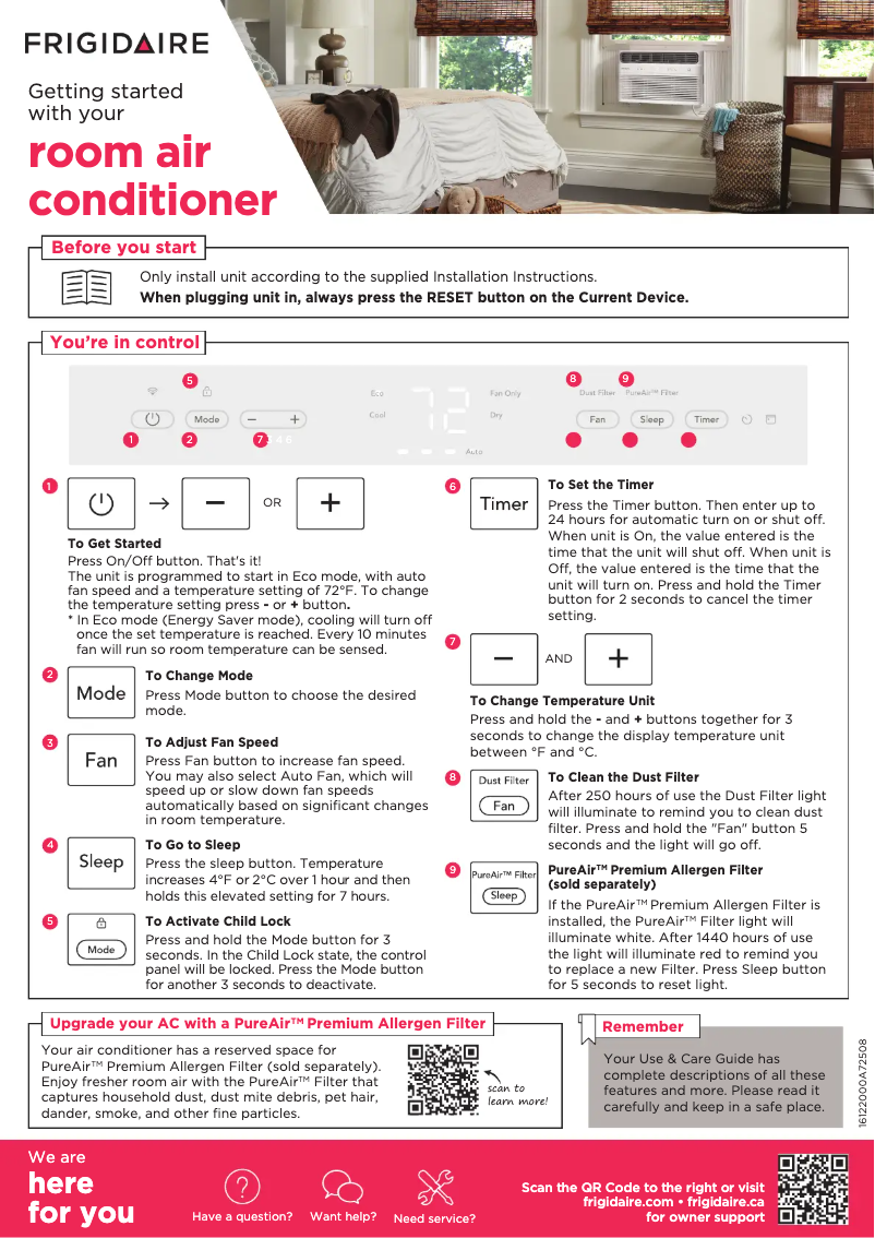 Imagen de la primera página del manual del dispositivo FHWW124WD1