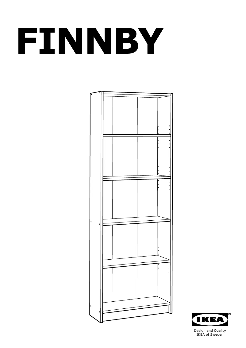 Página 1 del manual Instrucciones / montaje Ikea FINNBY