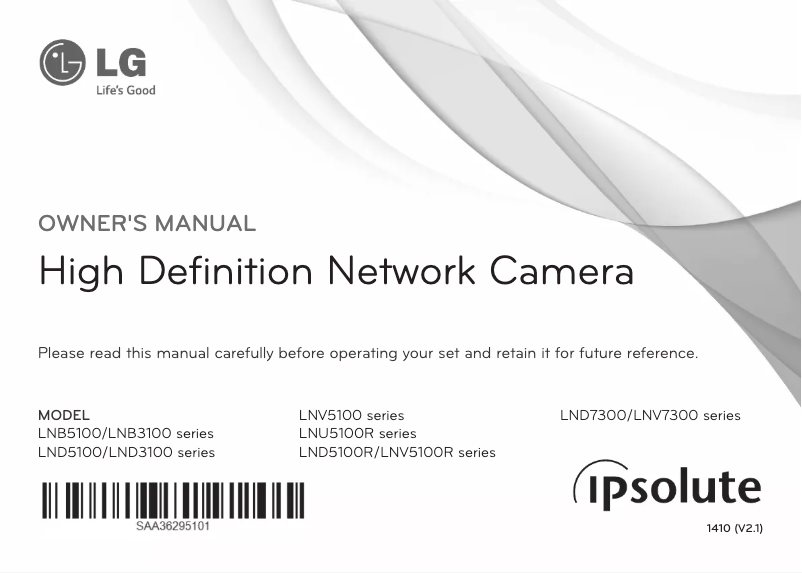 Página 1 del manual Manual de usuario LG LNV5100R