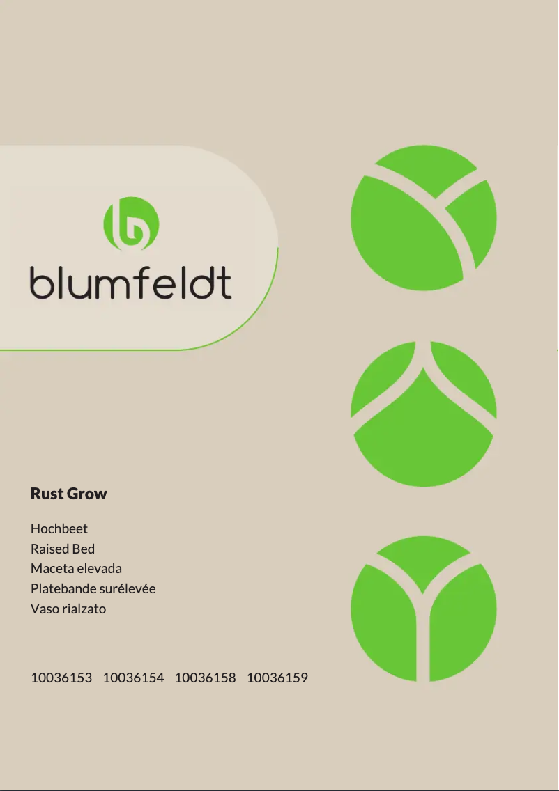 Página 1 del manual Manual de usuario Blumfeldt Rust Grow