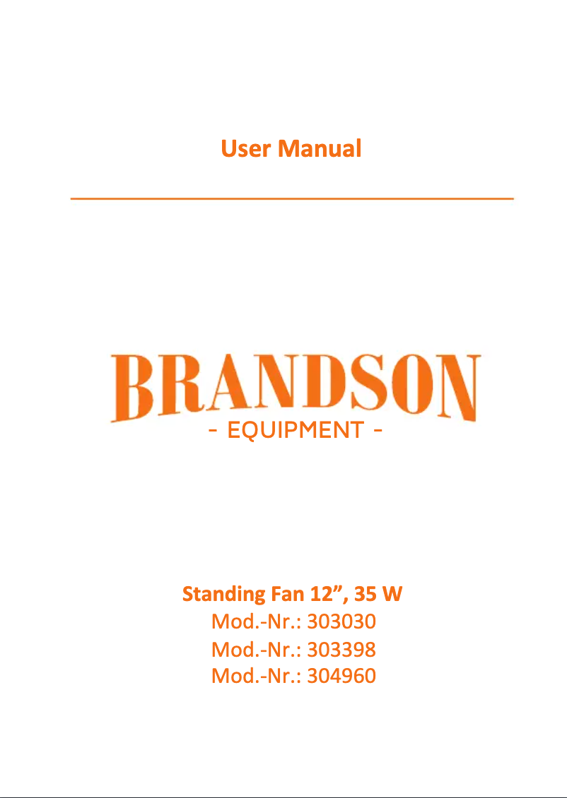 Página 1 del manual Manual de usuario Brandson 304960