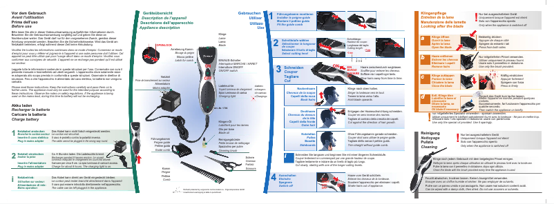 Imagen de la primera página del manual del dispositivo Style Cut 1706 20 10
