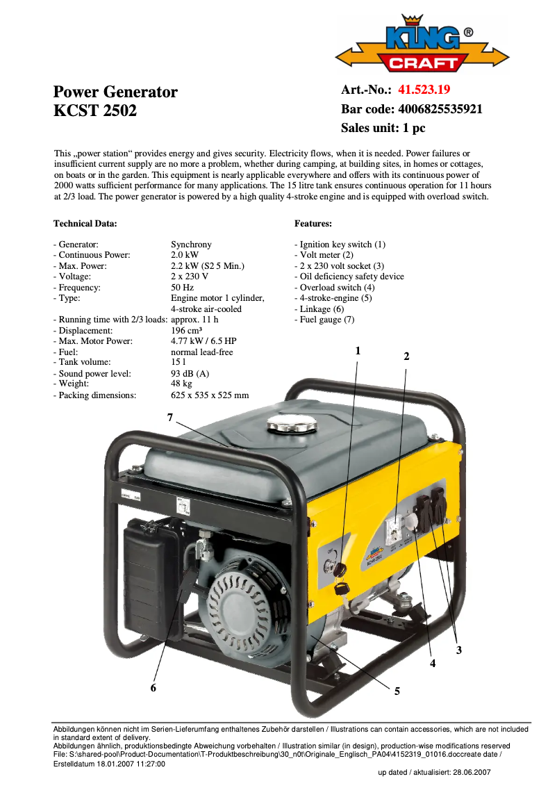 Imagen de la primera página del manual del dispositivo KCST 2502