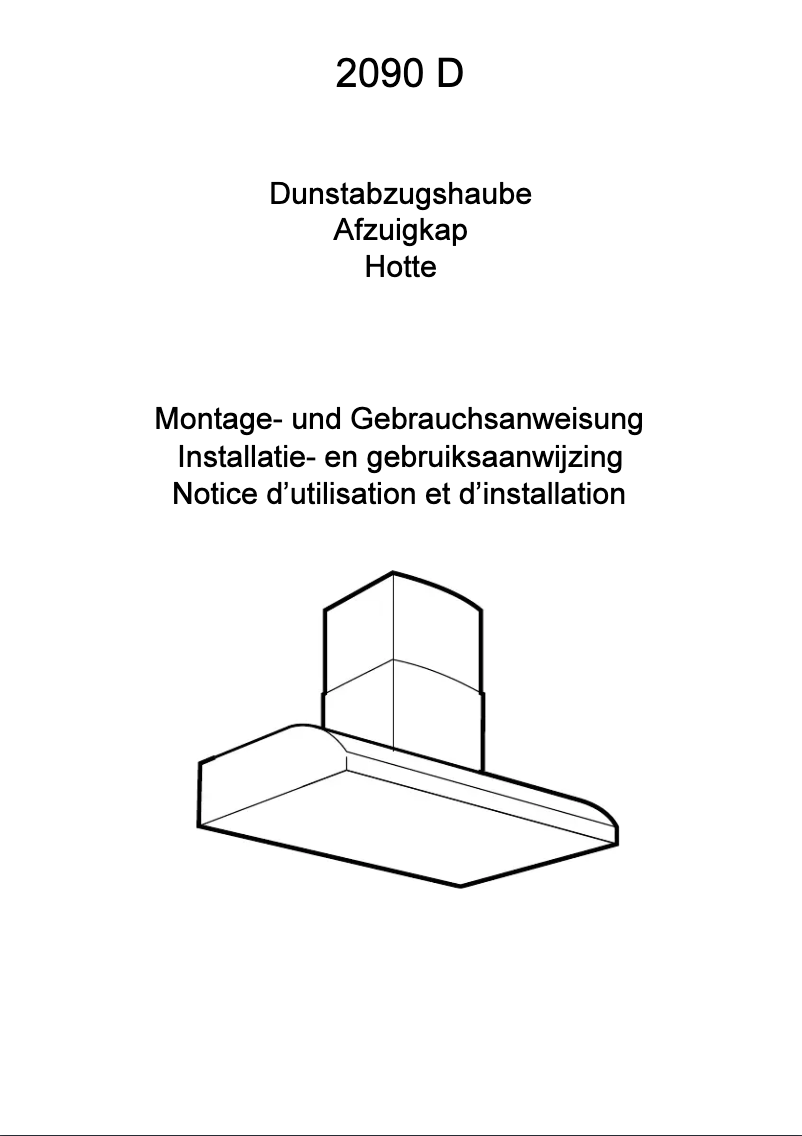 Imagen de la primera página del manual del dispositivo 2090 D