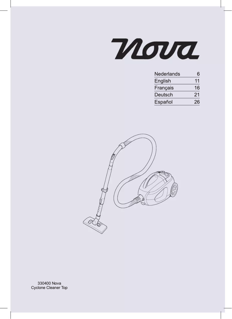 Imagen de la primera página del manual del dispositivo Cyclone Cleaner Top 330400
