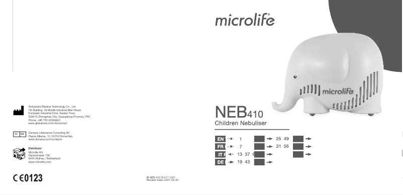 Página 1 del manual Manual de usuario Microlife MT 410