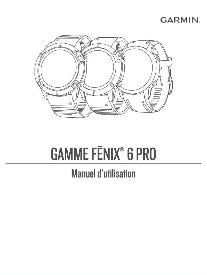 Imagen de la primera página del manual del dispositivo Fenix 6X Pro Solar
