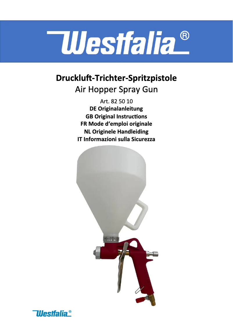 Imagen de la primera página del manual del dispositivo 825010