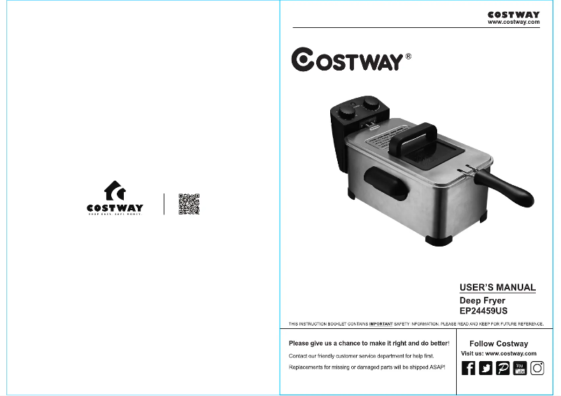 Página 1 del manual Manual de usuario Costway EP25590US