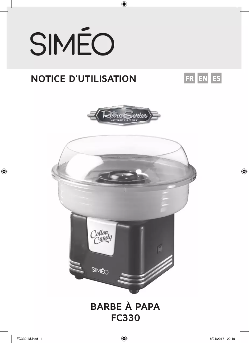 Imagen de la primera página del manual del dispositivo FC330