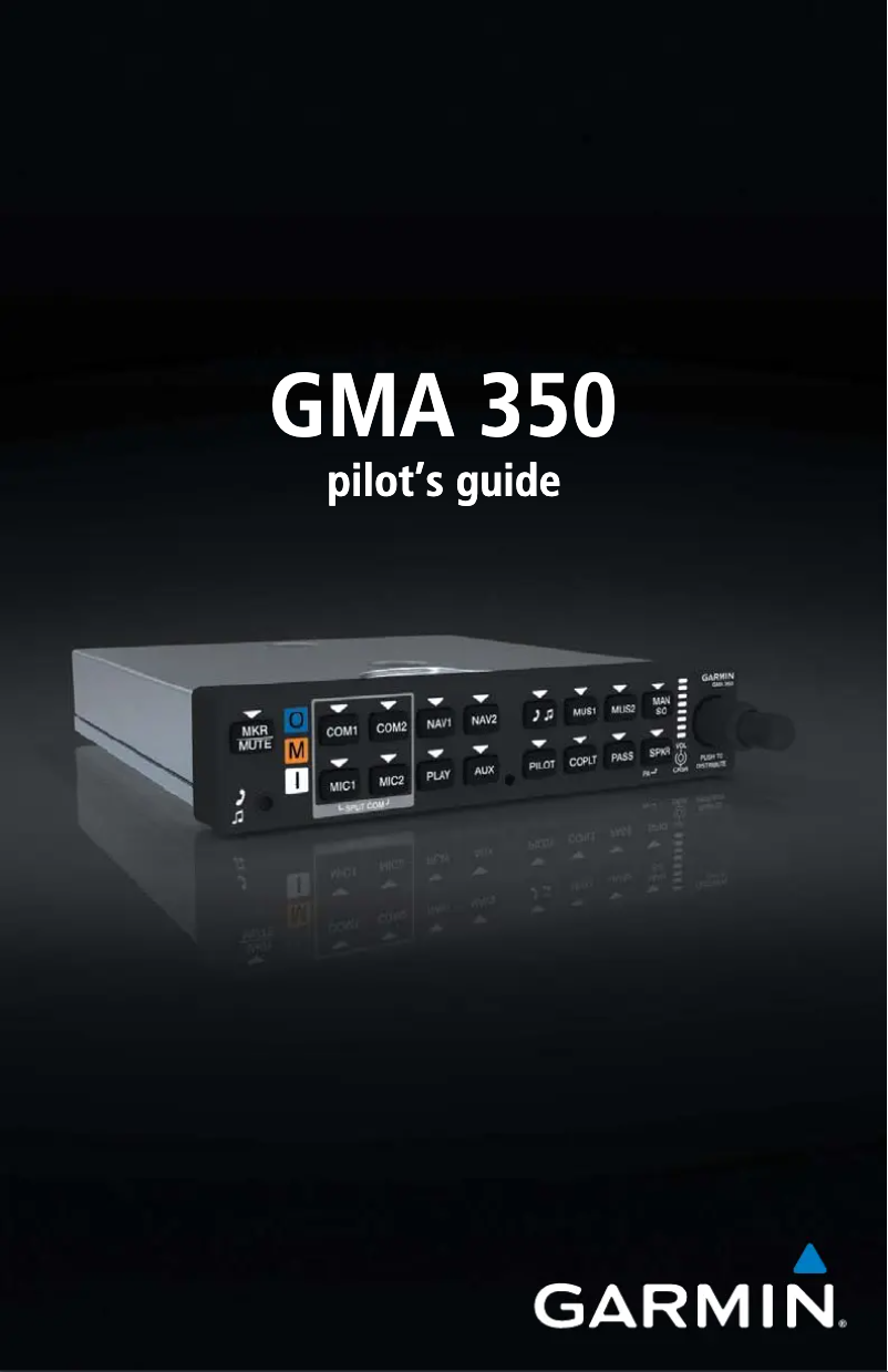 Página 1 del manual Manual de usuario Garmin GMA 350