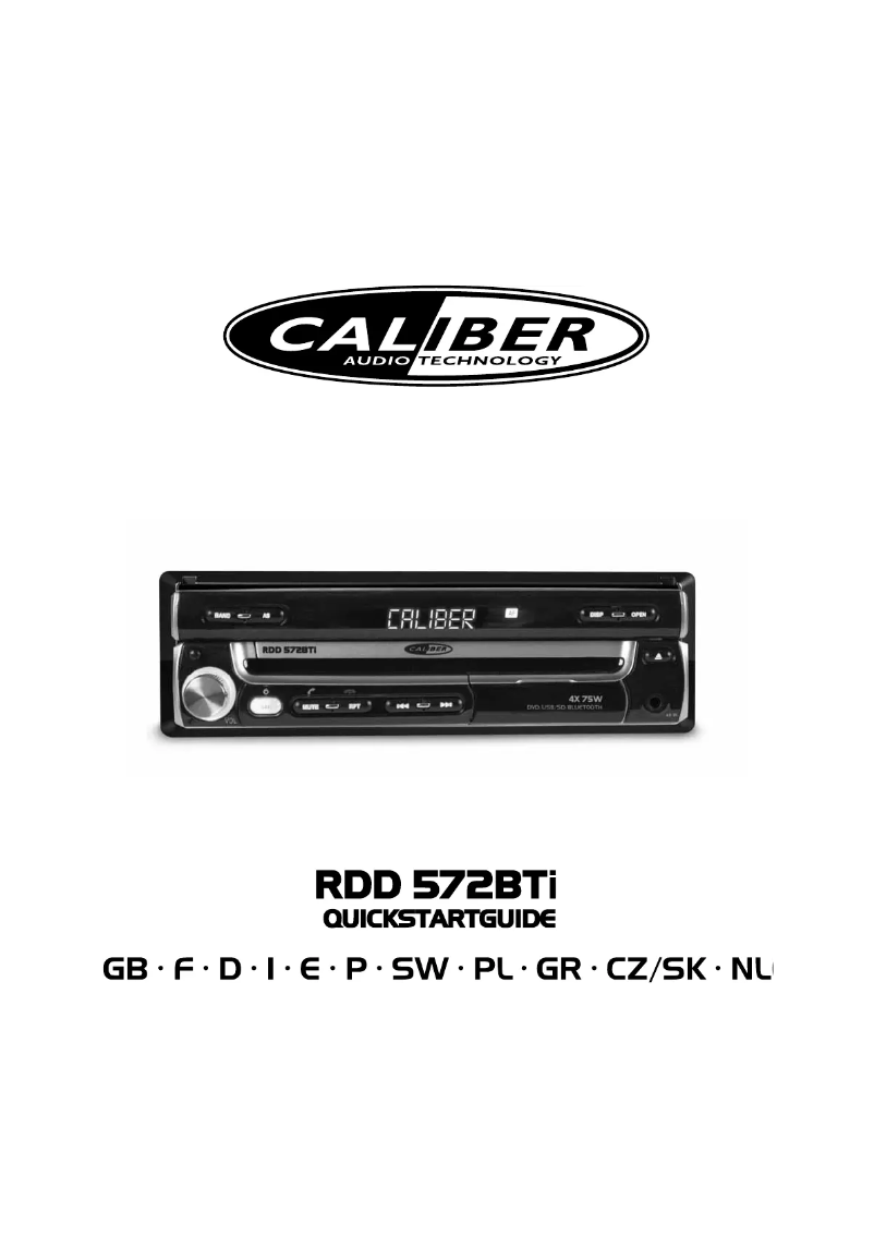 Página 1 del manual Manual de usuario Caliber RDD 572BTI