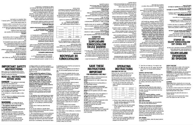 Imagen de la primera página del manual del dispositivo ExtremeSteam GS88