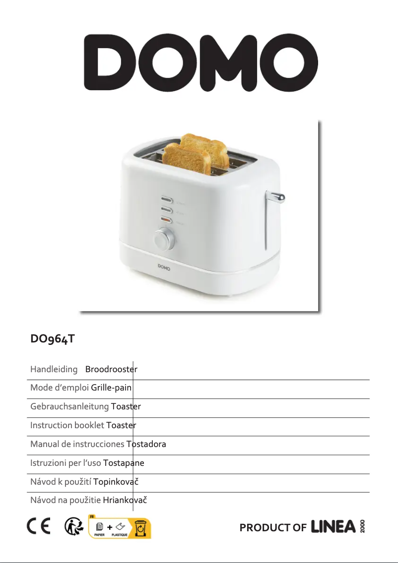 Imagen de la primera página del manual del dispositivo DO964T