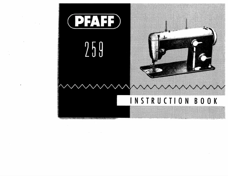 Página 1 del manual Manual de usuario Pfaff 259