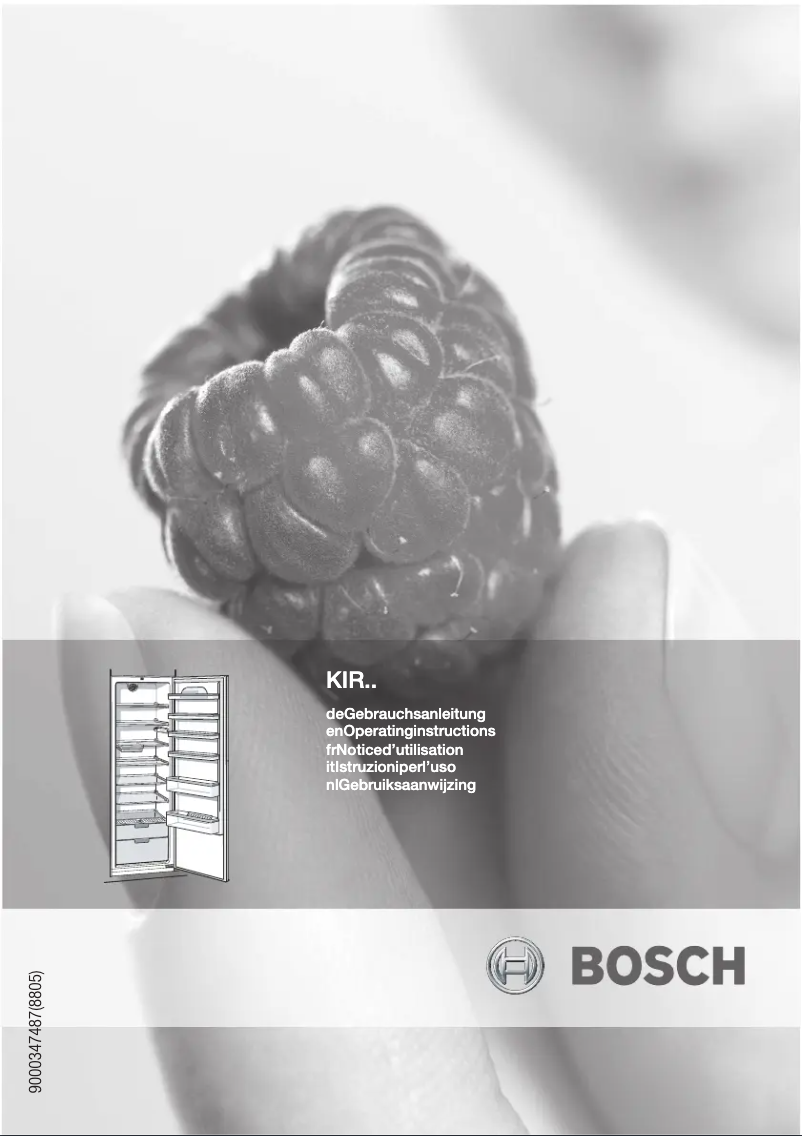 Página nº 1 - Manual de usuario Bosch KIR38A50GB