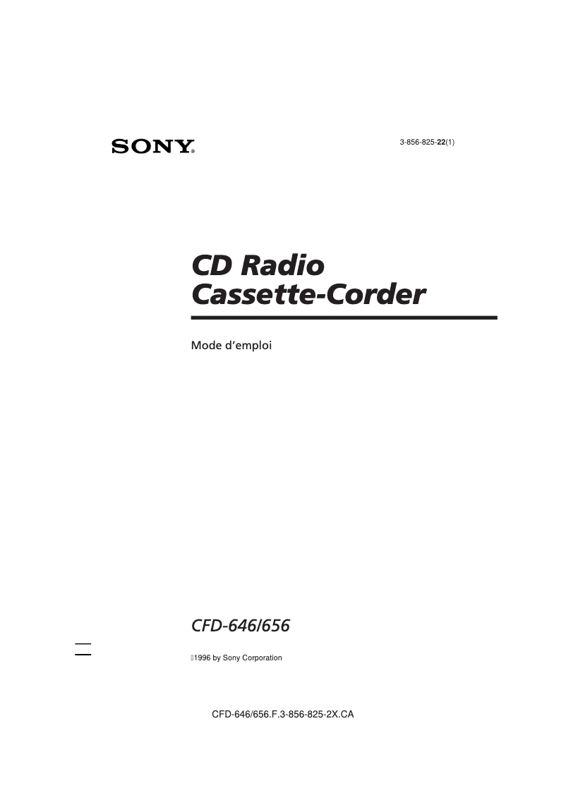 Imagen de la primera página del manual del dispositivo CFD-656