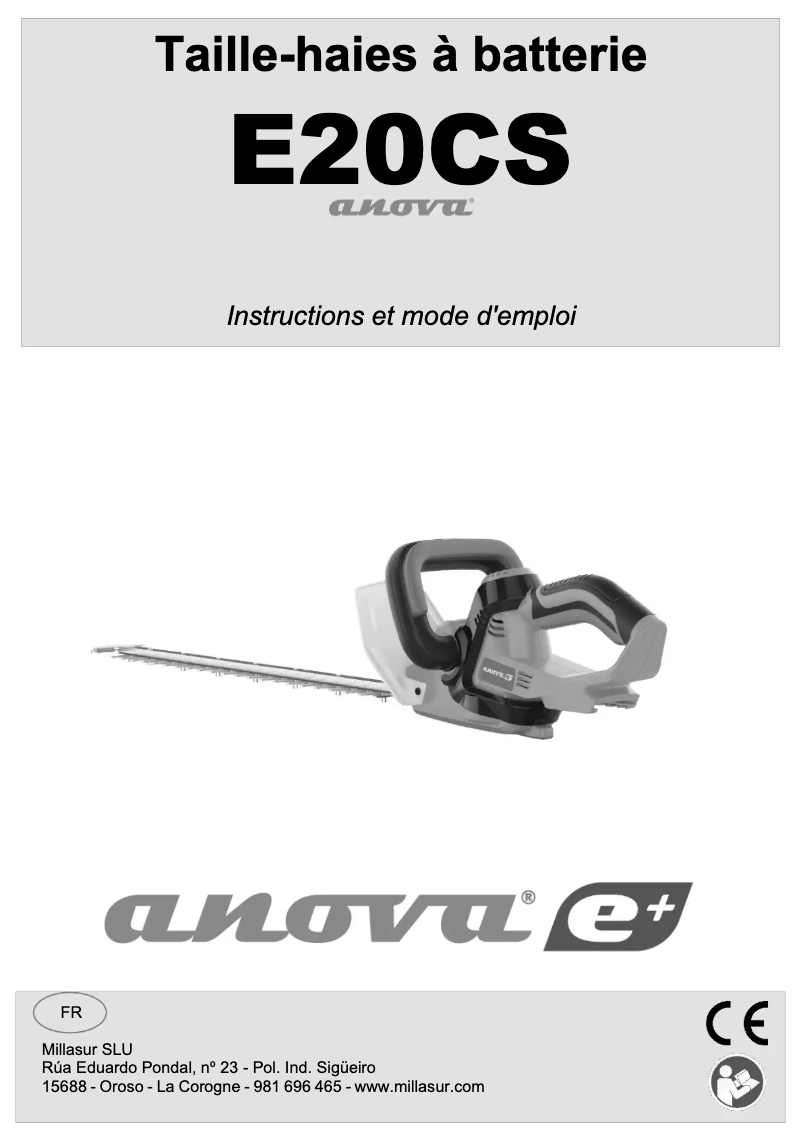 Imagen de la primera página del manual del dispositivo E20CS