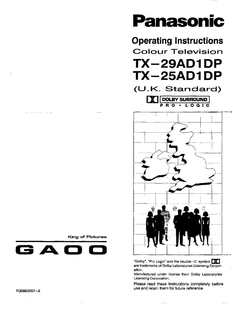 Imagen de la primera página del manual del dispositivo TX-29AD1DP