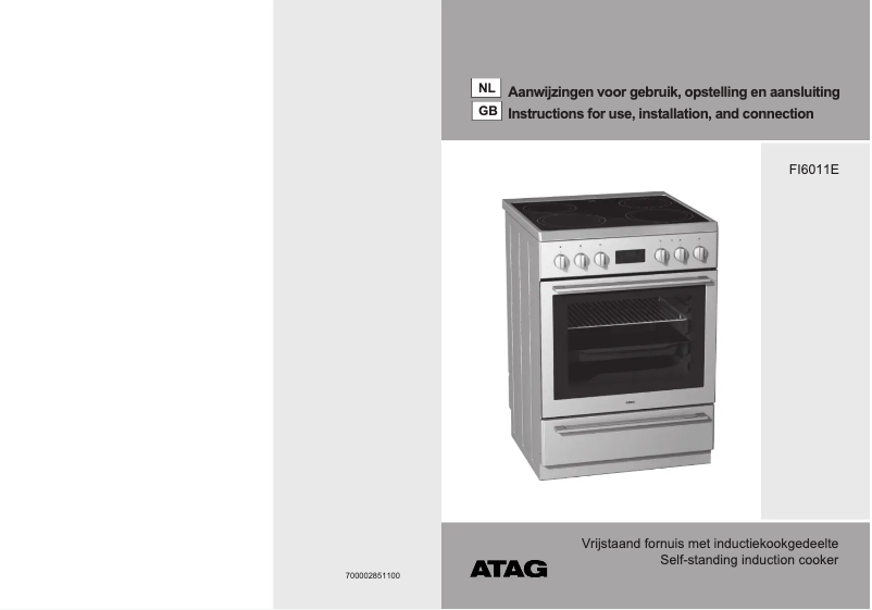 Página 1 del manual Manual de usuario Atag FI6011EUU