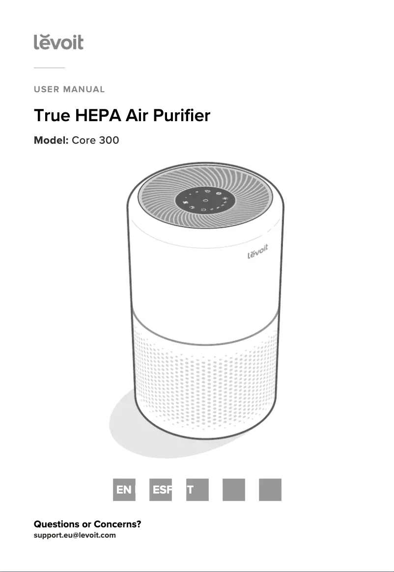 Página 1 del manual Manual de usuario Levoit Core 300
