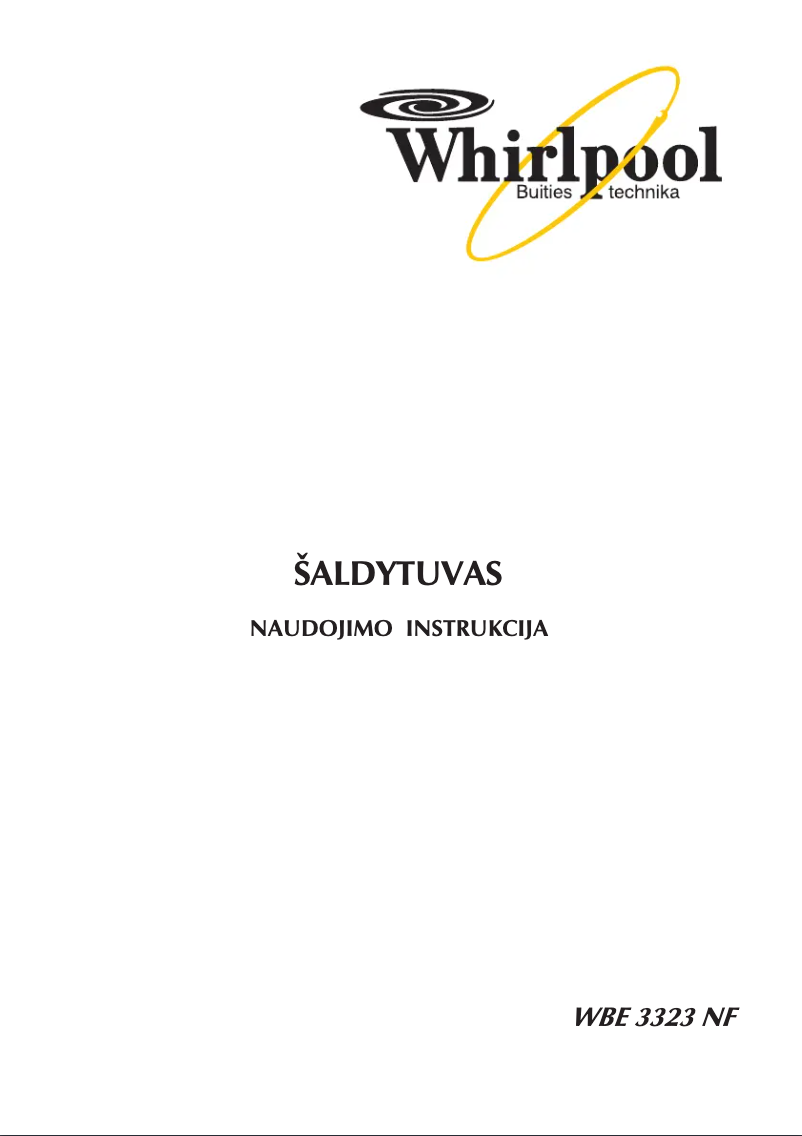 Imagen de la primera página del manual del dispositivo WBE 3323 A+NFW