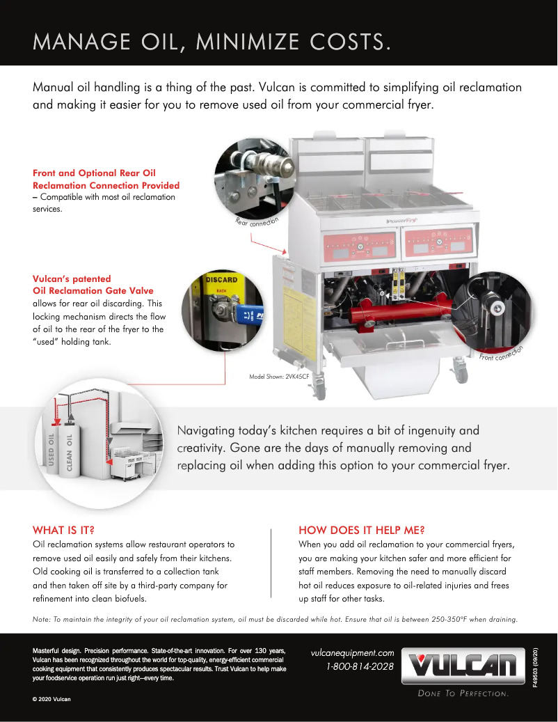 Página 1 del manual Folleto Vulcan VK85