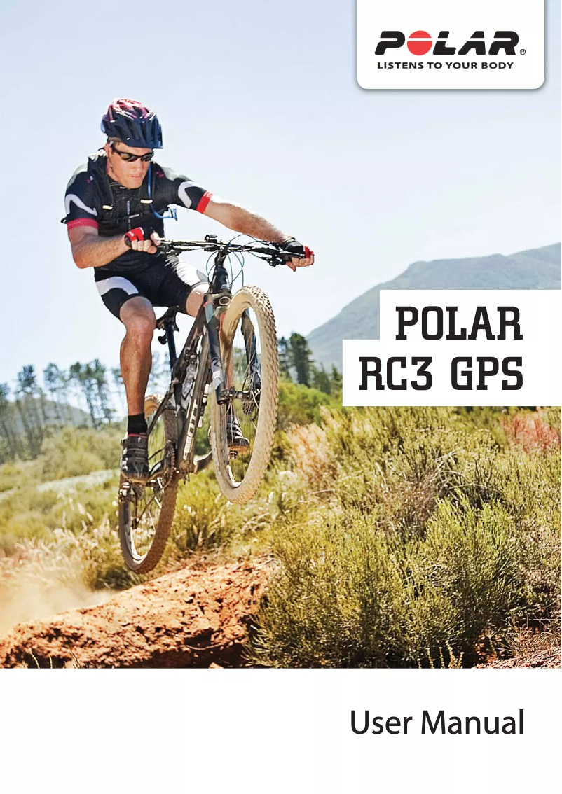 Imagen de la primera página del manual del dispositivo RC3 GPS Bike