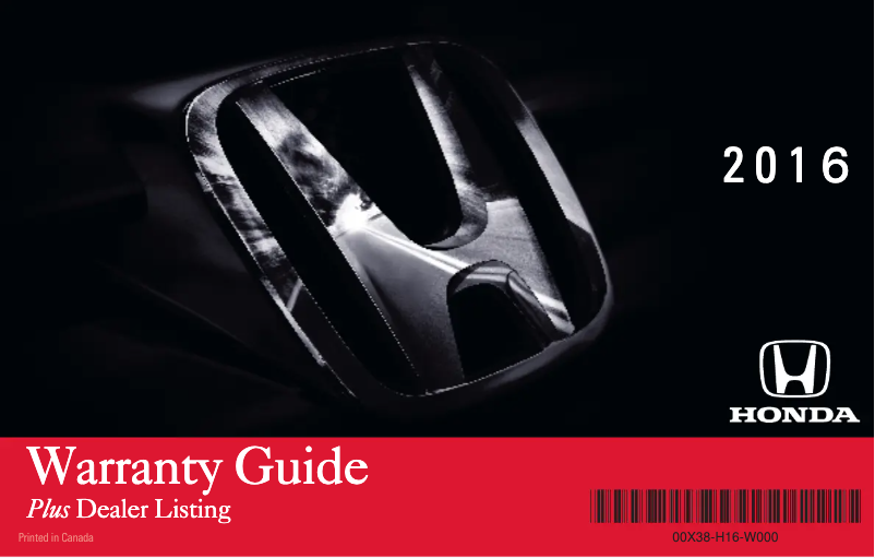 Página nº 1 - Manual de uso y mantenimiento Honda CR-Z (2016)