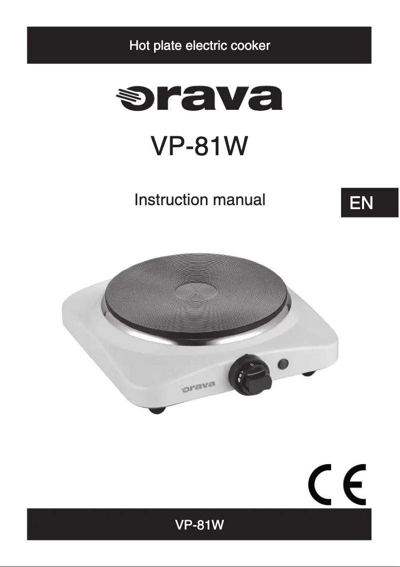 Imagen de la primera página del manual del dispositivo VP-81W