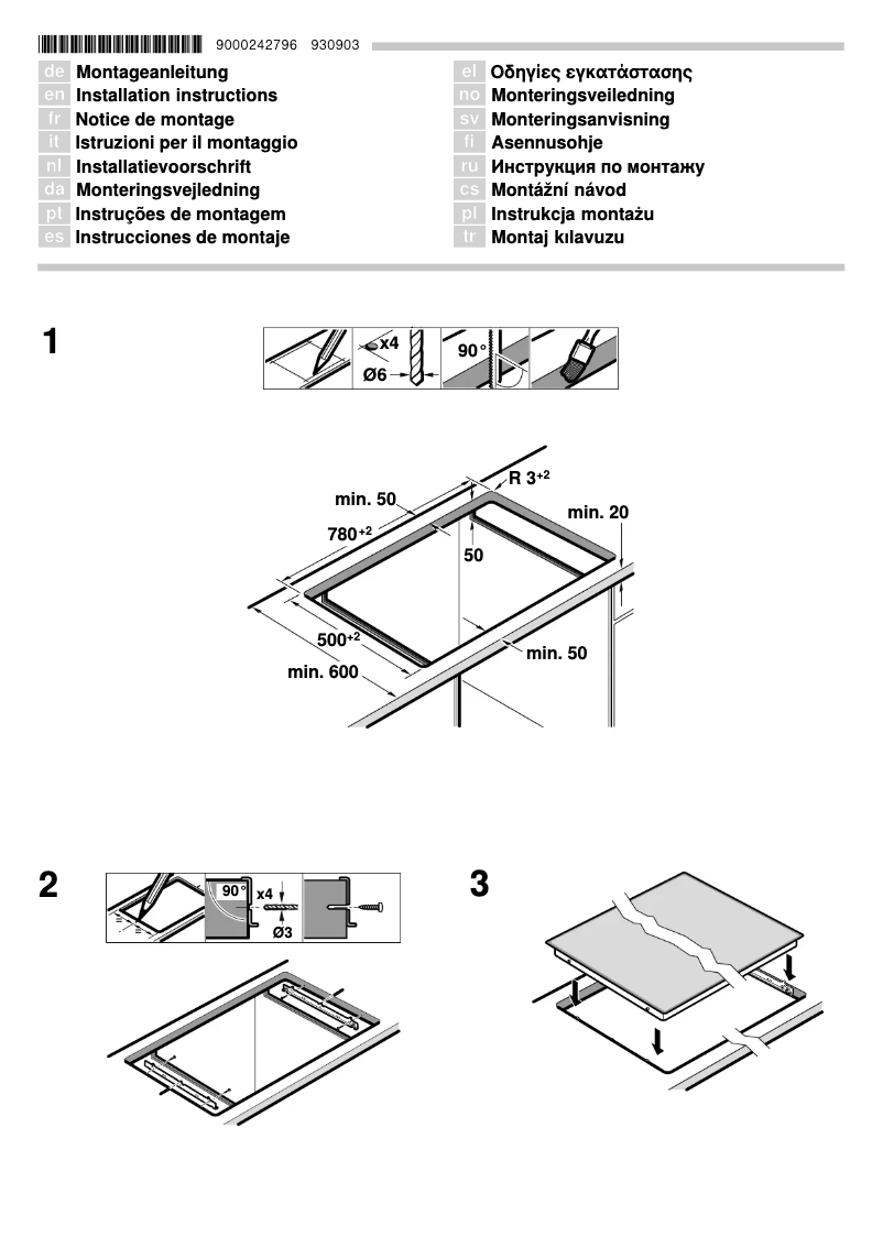 Página 1 del manual Guía de instalación Blaupunkt 5RH84351