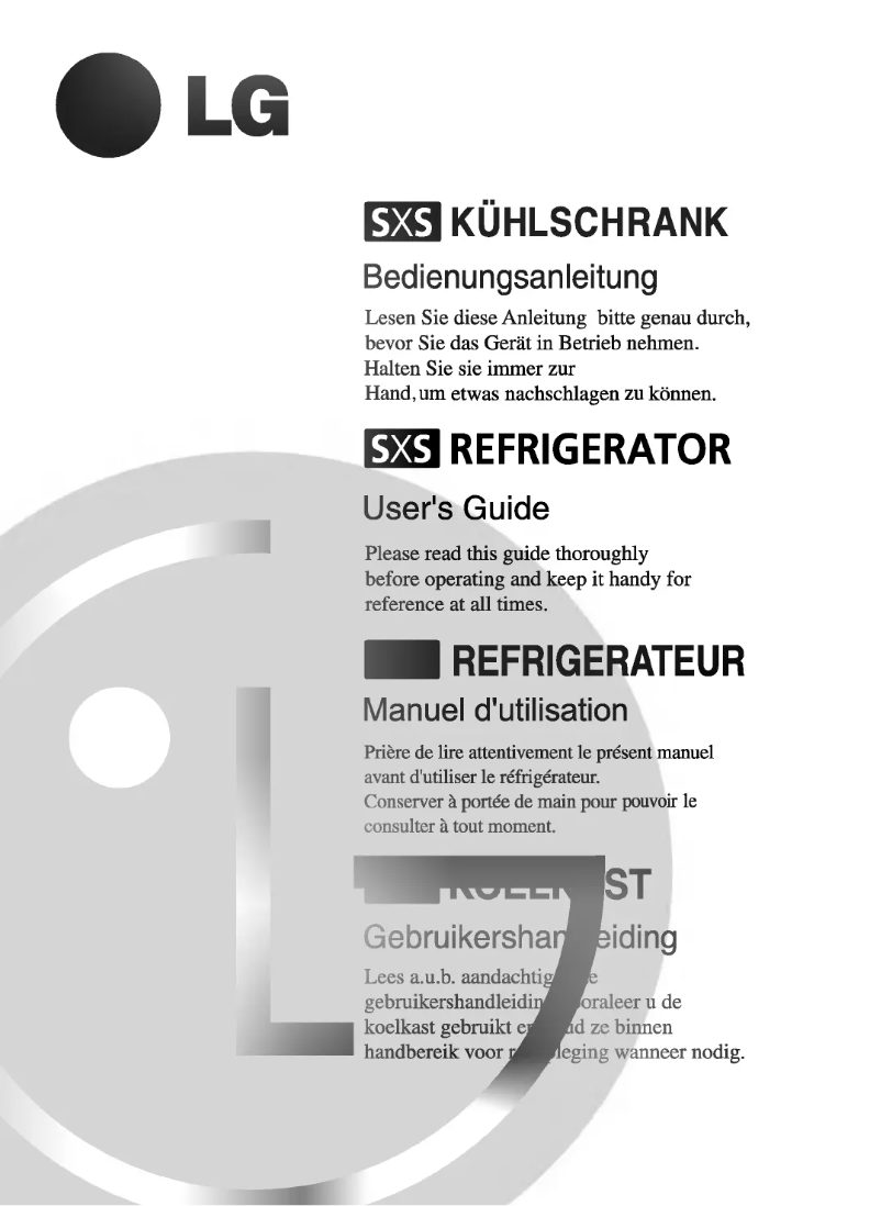 Imagen de la primera página del manual del dispositivo GR-L207GUGA