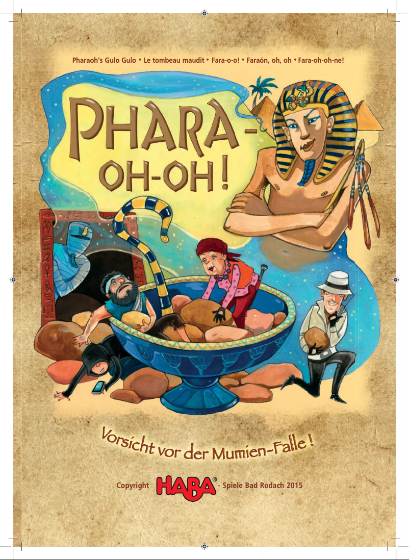 Imagen de la primera página del manual del dispositivo Phara-oh-oh!