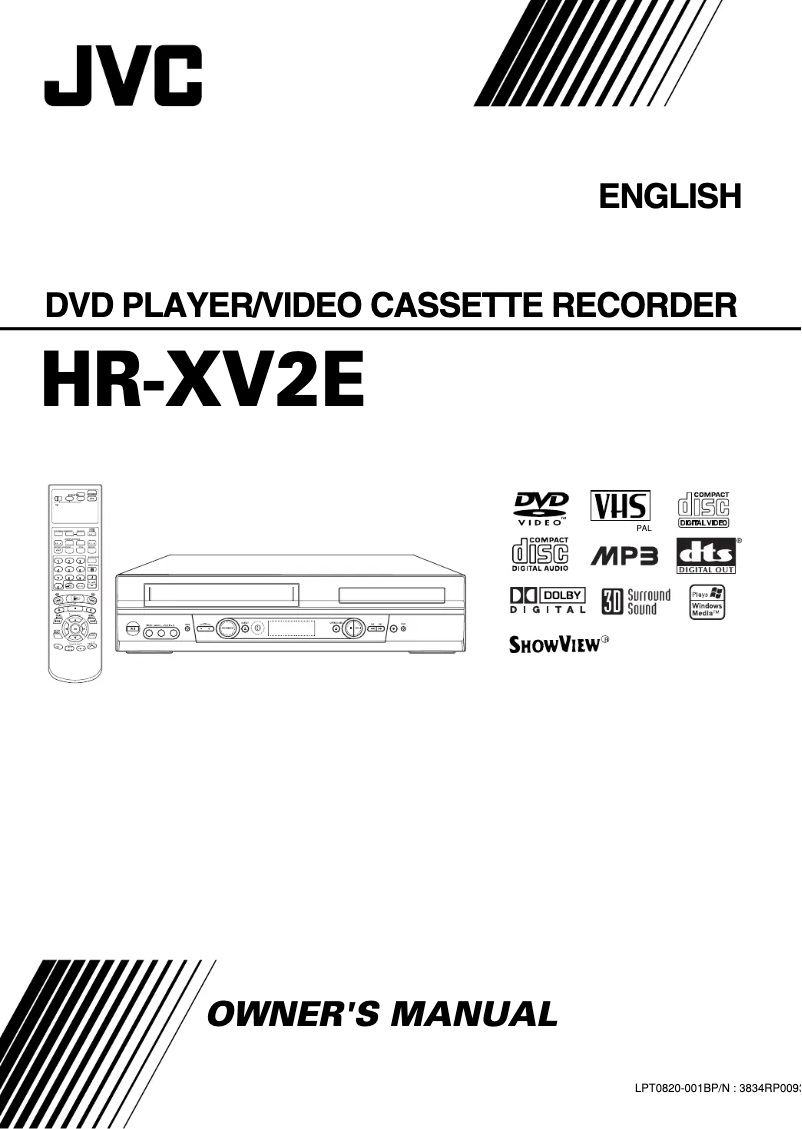 Página 1 del manual Manual de usuario JVC HR-XV2E