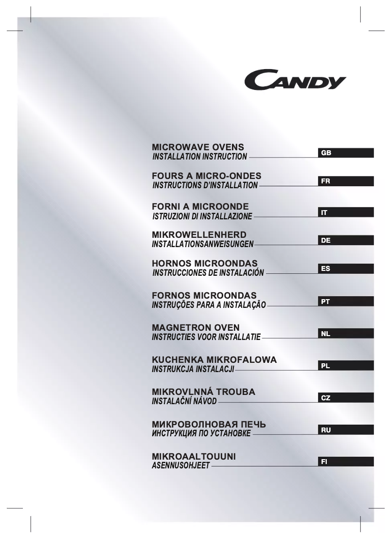 Página 1 del manual Manual de usuario Candy MIC 201 EX-6