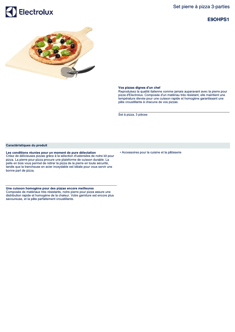 Imagen de la primera página del manual del dispositivo E9OHPS1