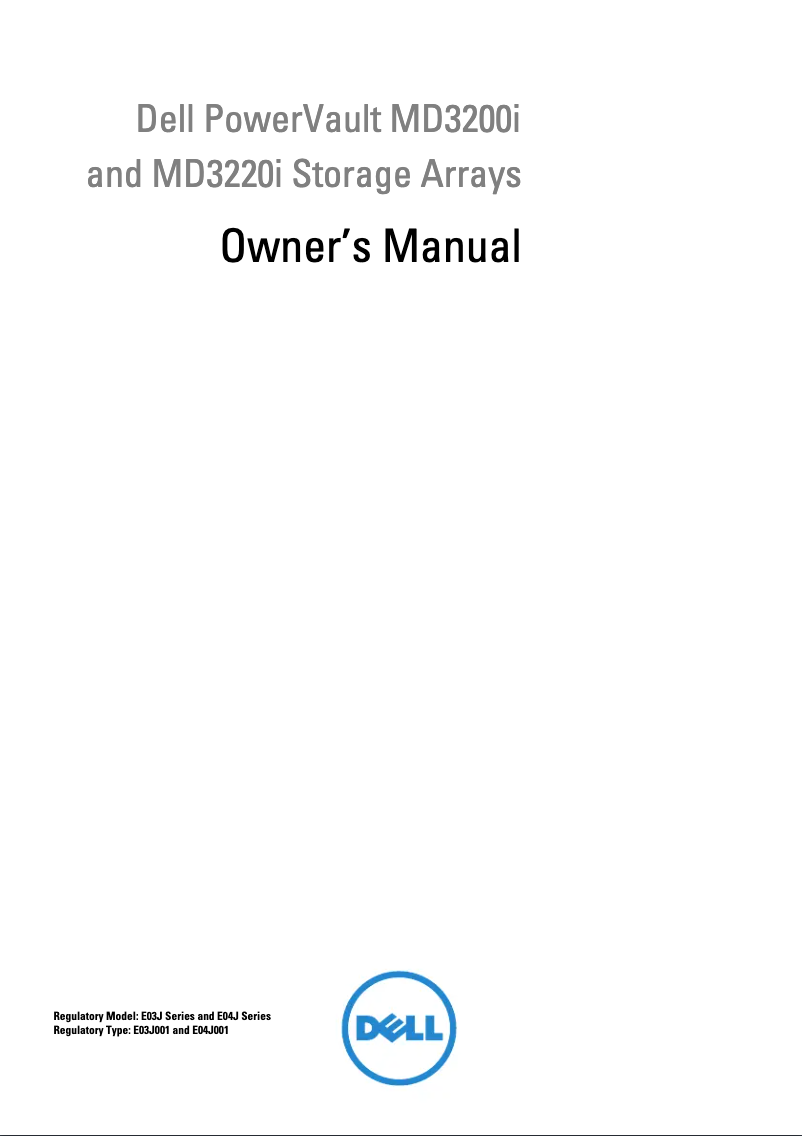 Página 1 del manual Manual de usuario Dell PowerVault MD3220i