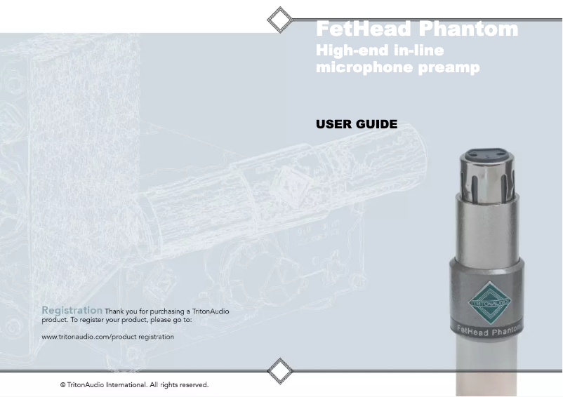 Imagen de la primera página del manual del dispositivo FetHead Phantom