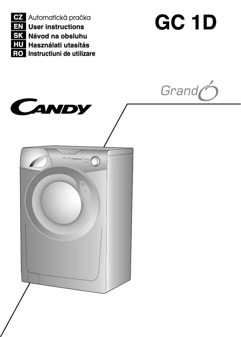 Imagen de la primera página del manual del dispositivo GC 1081D1-S