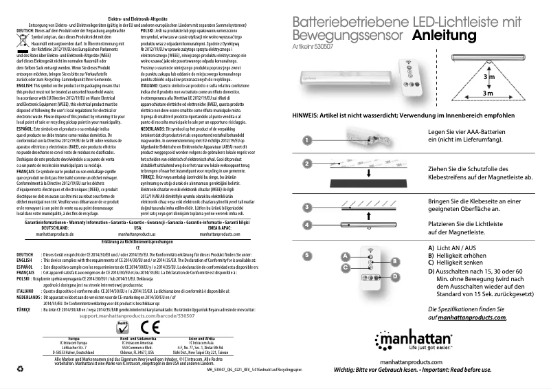 Página 1 del manual Manual de usuario Manhattan 530507