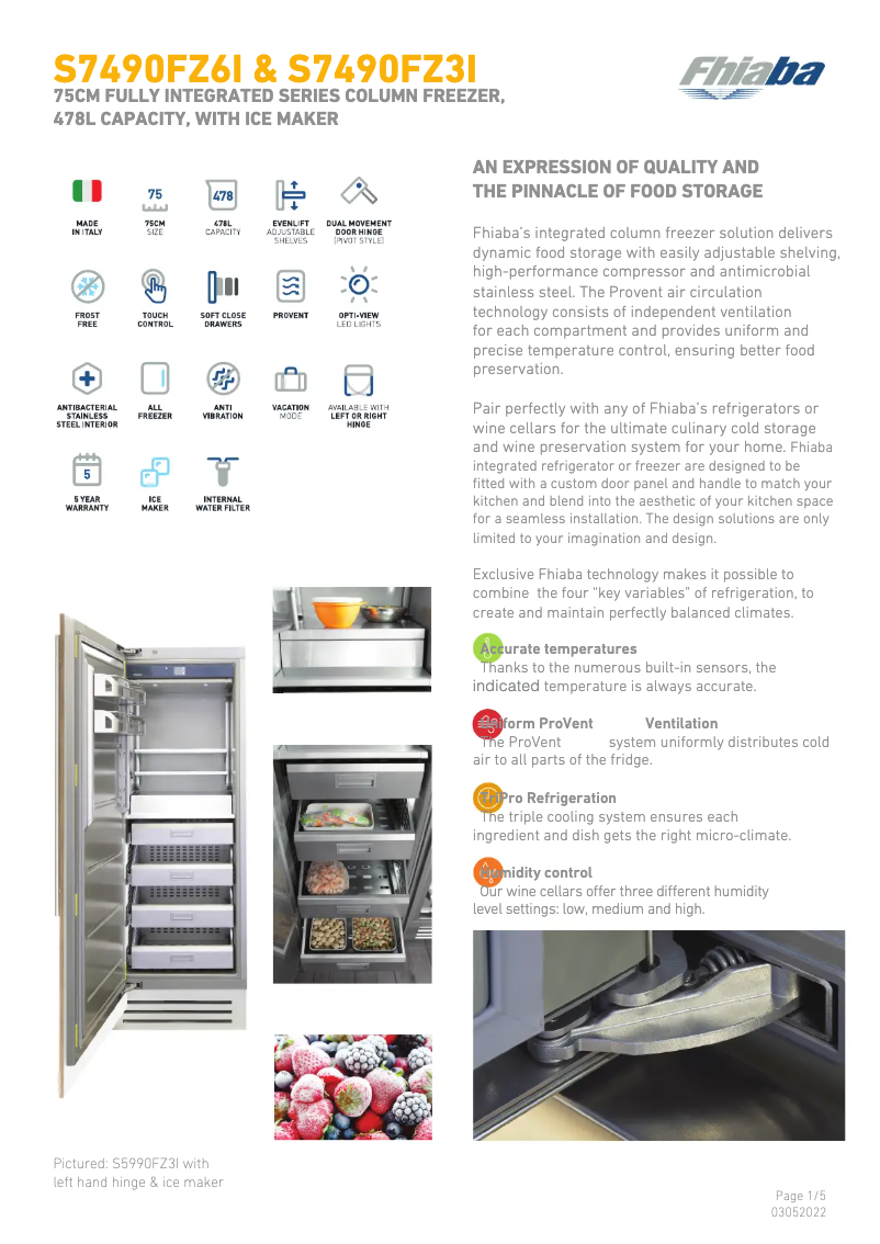 Imagen de la primera página del manual del dispositivo S7490FZ6IA