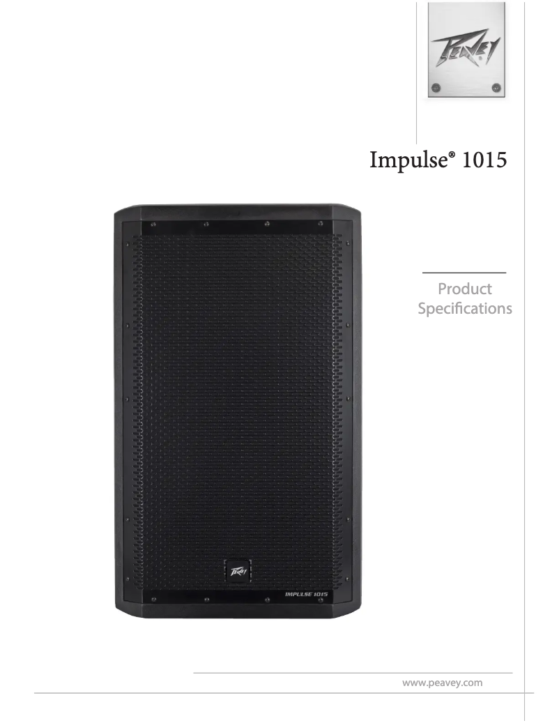 Imagen de la primera página del manual del dispositivo Impulse 1015