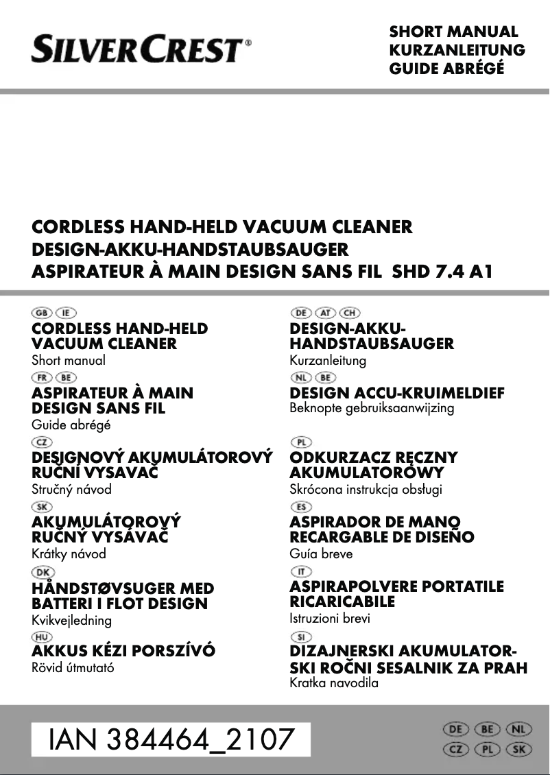 Imagen de la primera página del manual del dispositivo SHD 7.4 A1